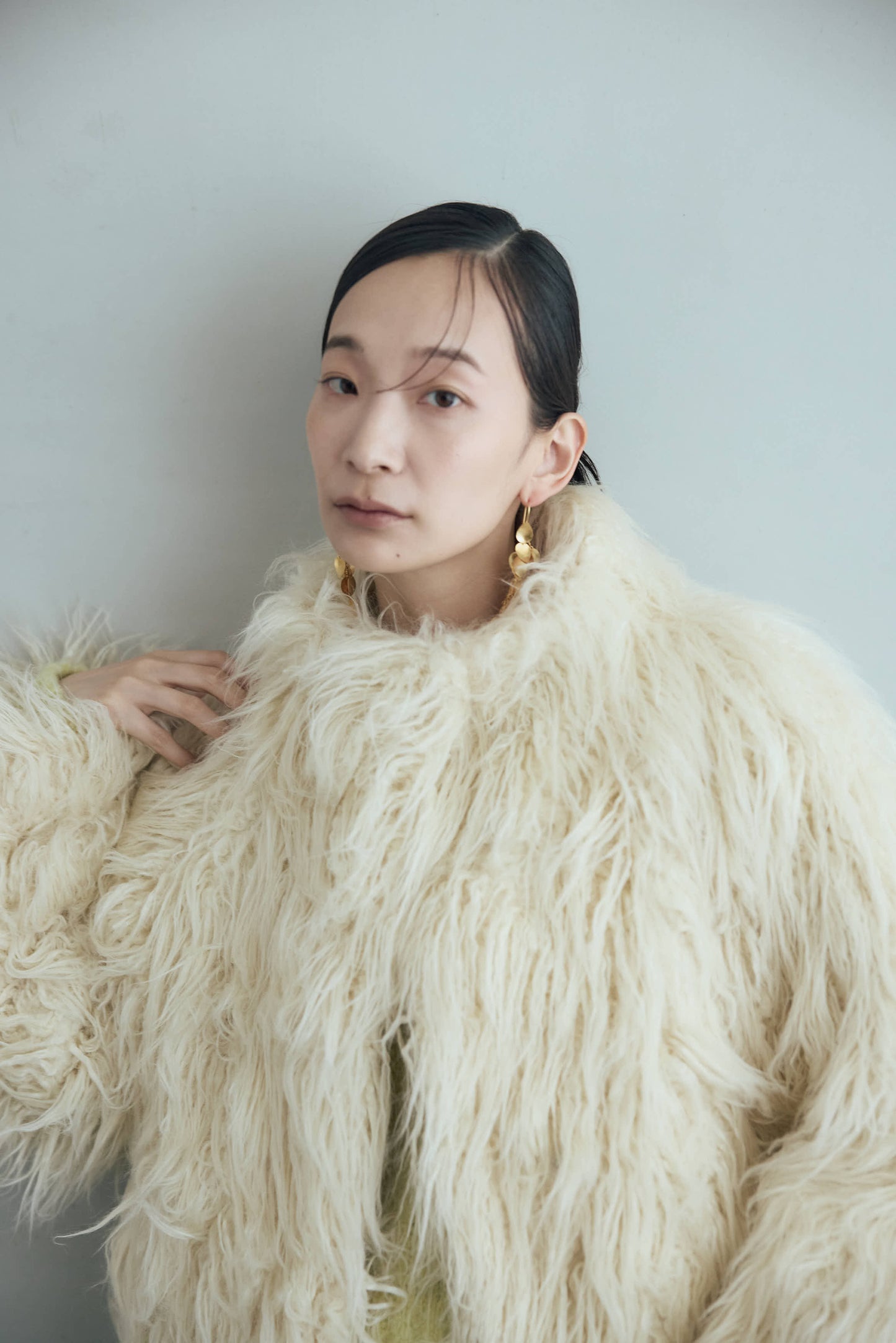 フェイクファーコート（ブラウン）