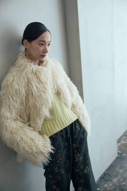 フェイクファーコート（ブラウン）