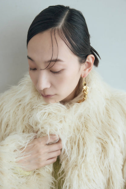 フェイクファーコート（アイボリー）