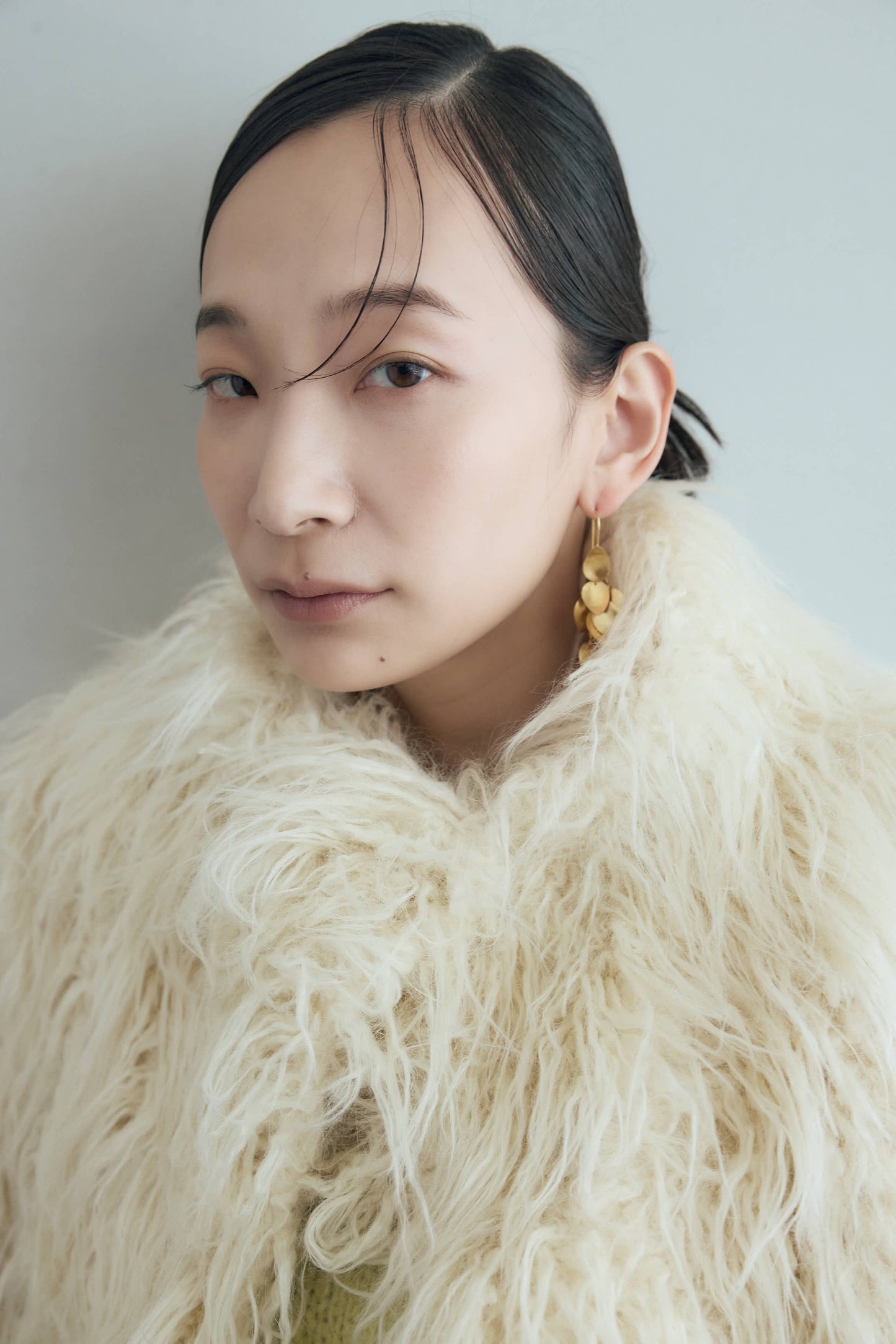 フェイクファーコート（ブラウン）