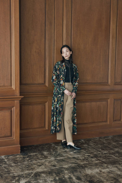 フラワーラメプリントワンピース