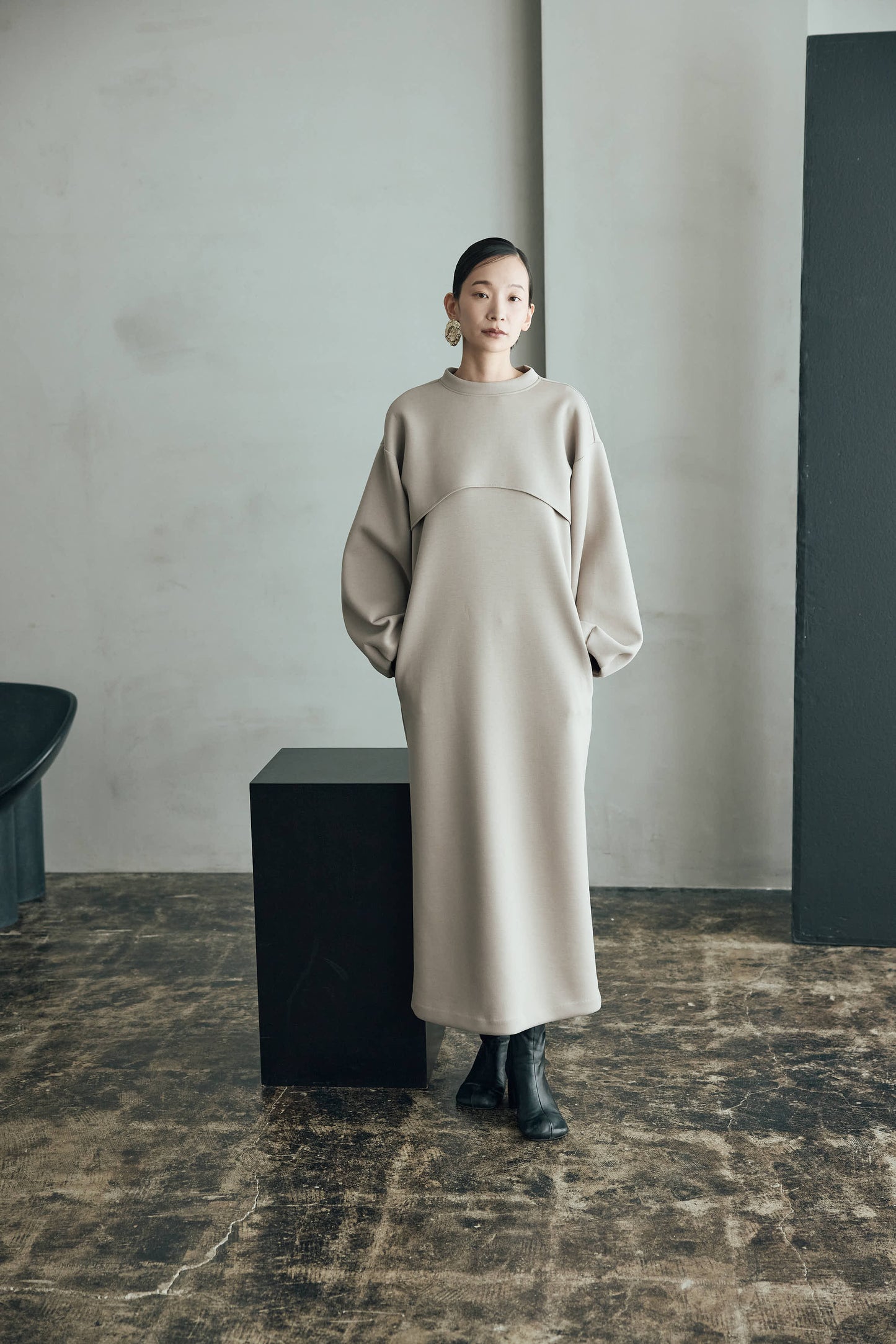 エアクッション３wayワンピース（モカチャ）