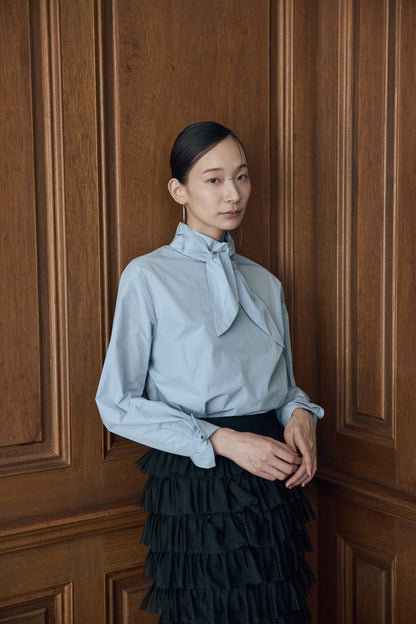 タフタボウタイブラウス（アイボリー）