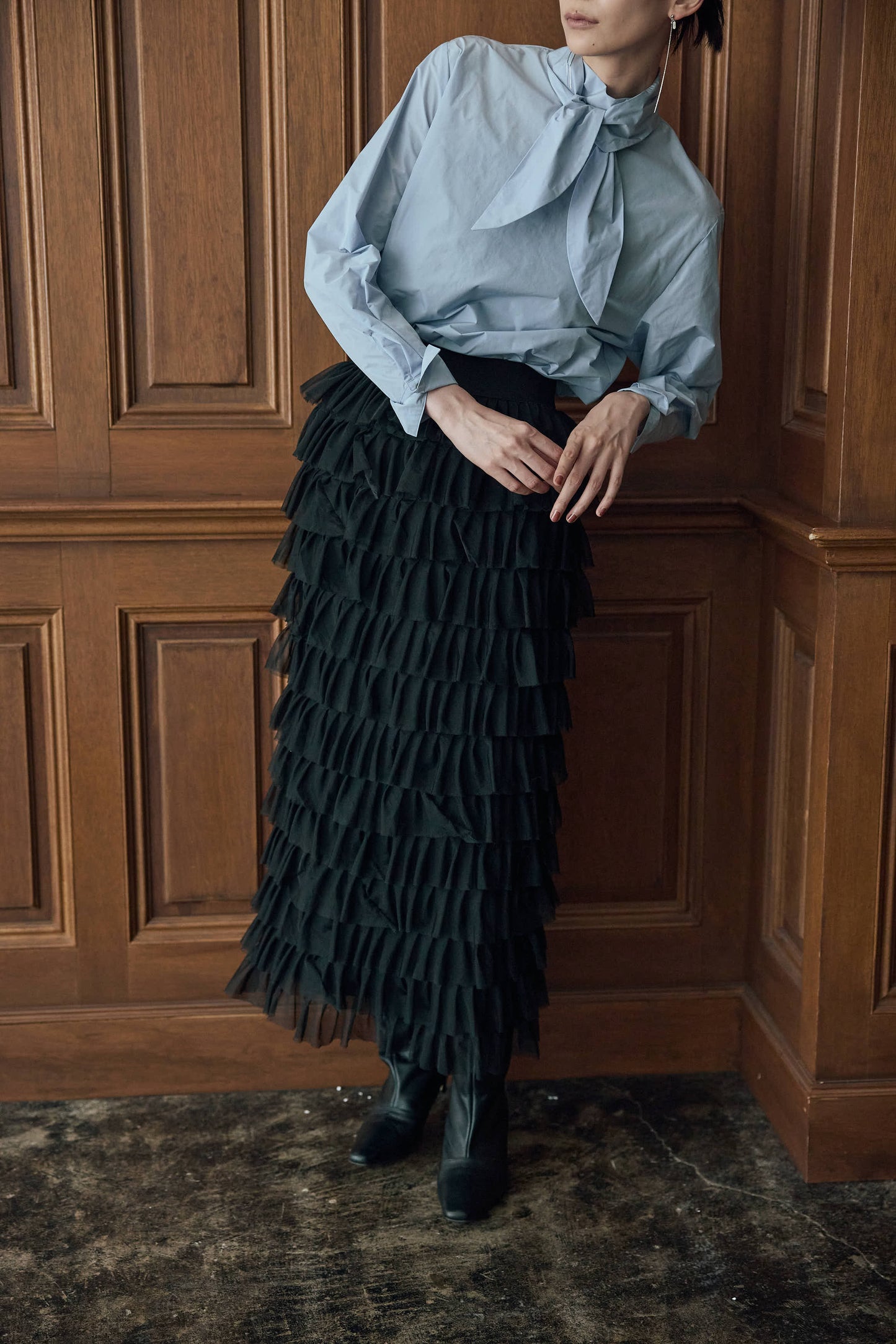 フリルタイトスカート