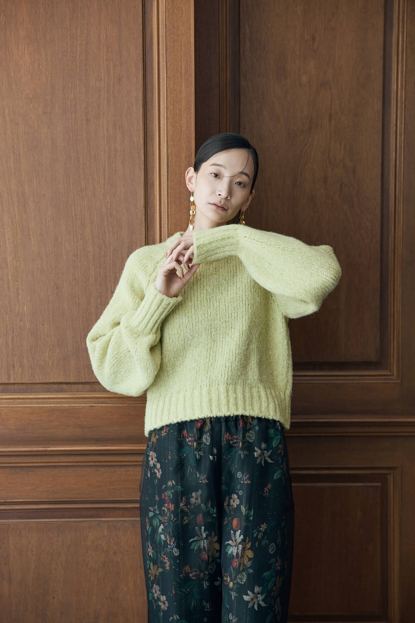 ベビーアルパカ プルオーバーニット（ブルー）