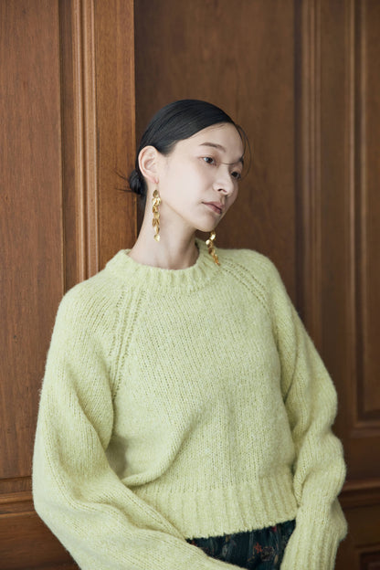 ベビーアルパカ プルオーバーニット（アイボリー）