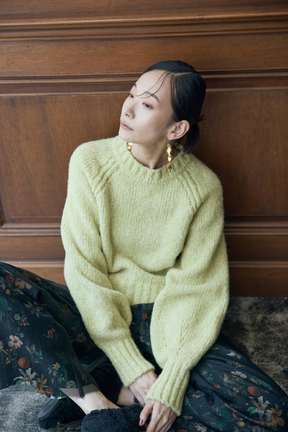 ベビーアルパカ プルオーバーニット（レッド）