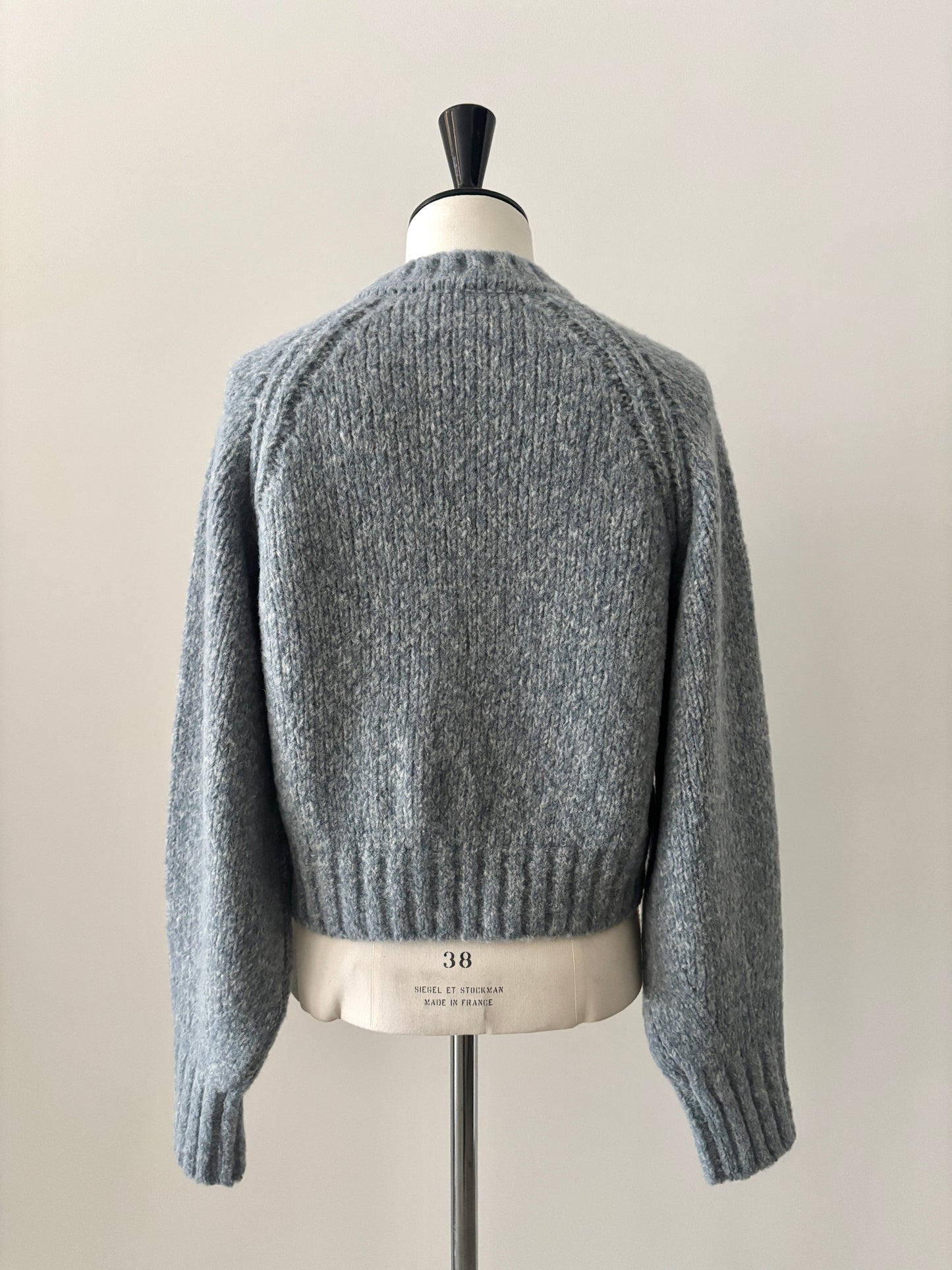 ベビーアルパカ プルオーバーニット（ブルー）