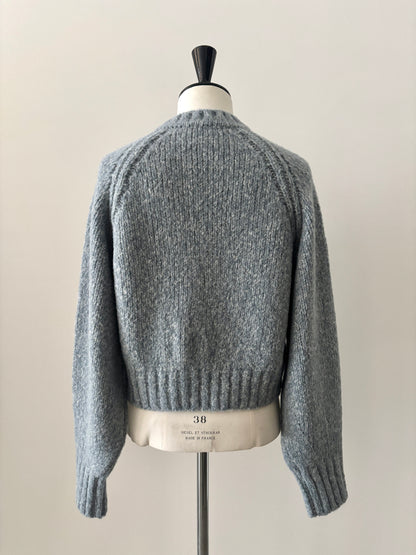 ベビーアルパカ プルオーバーニット（ブルー）