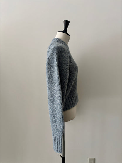 ベビーアルパカ プルオーバーニット（ブルー）