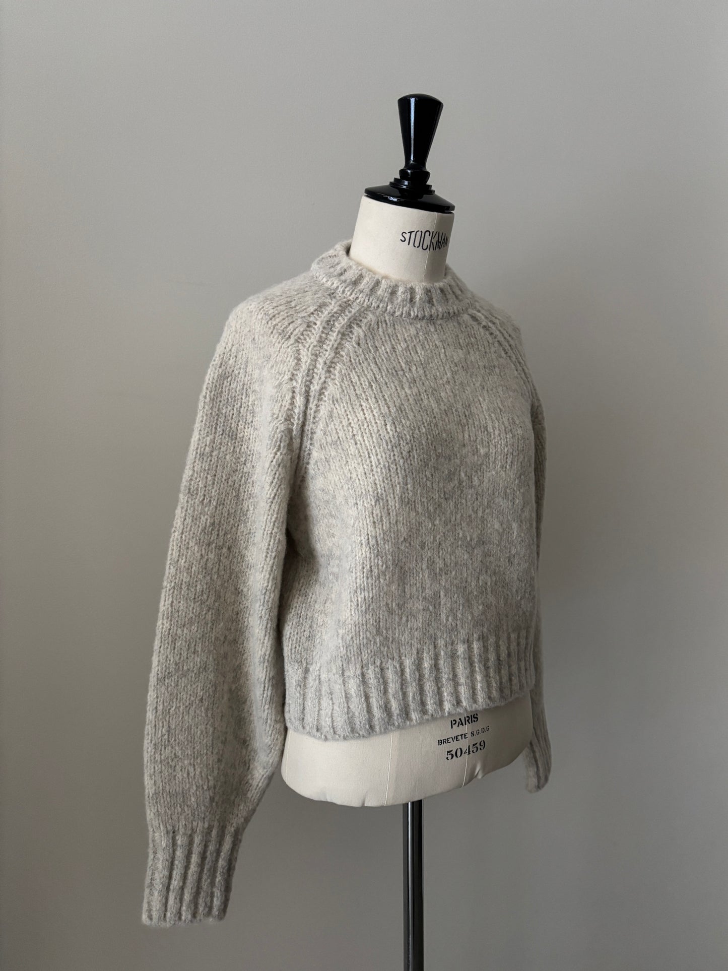 ベビーアルパカ プルオーバーニット（アイボリー）