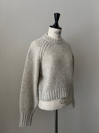 ベビーアルパカ プルオーバーニット（アイボリー）