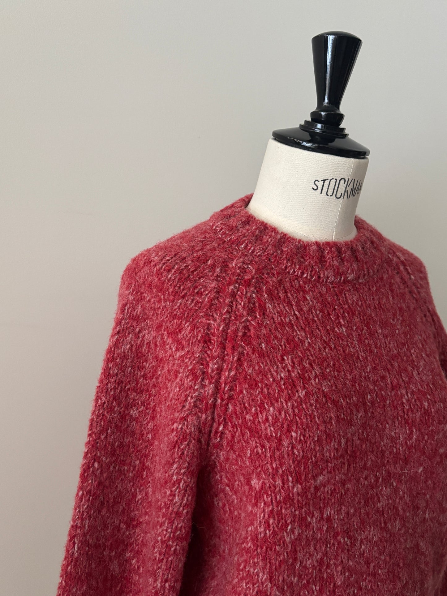 ベビーアルパカ プルオーバーニット（レッド）