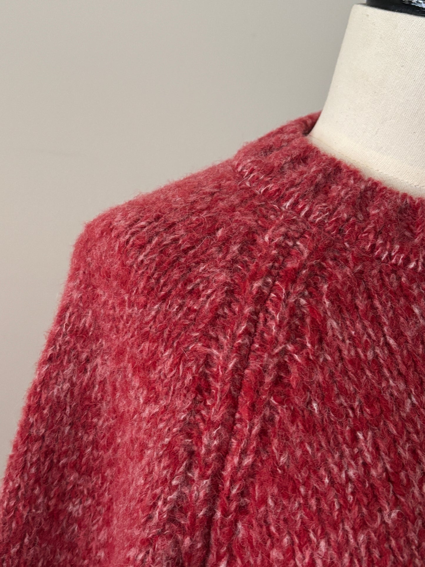 ベビーアルパカ プルオーバーニット（レッド）