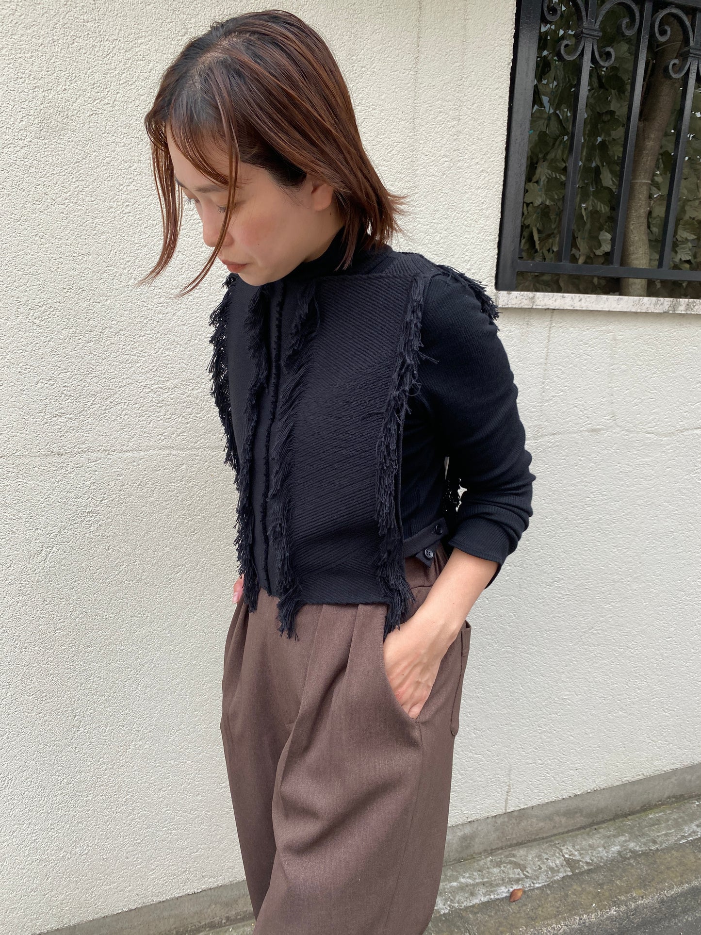 MALHIA フリンジベスト