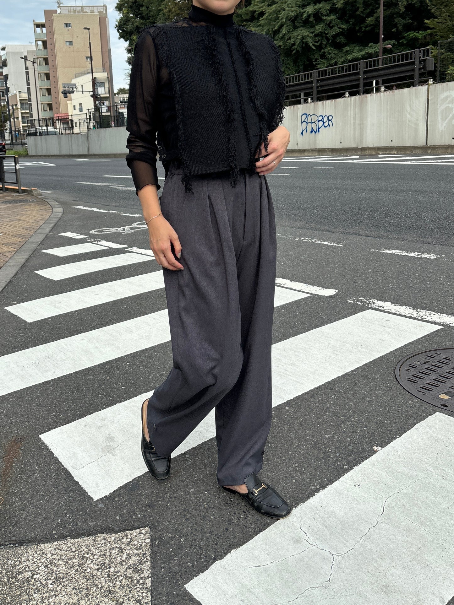 MALHIA フリンジベスト