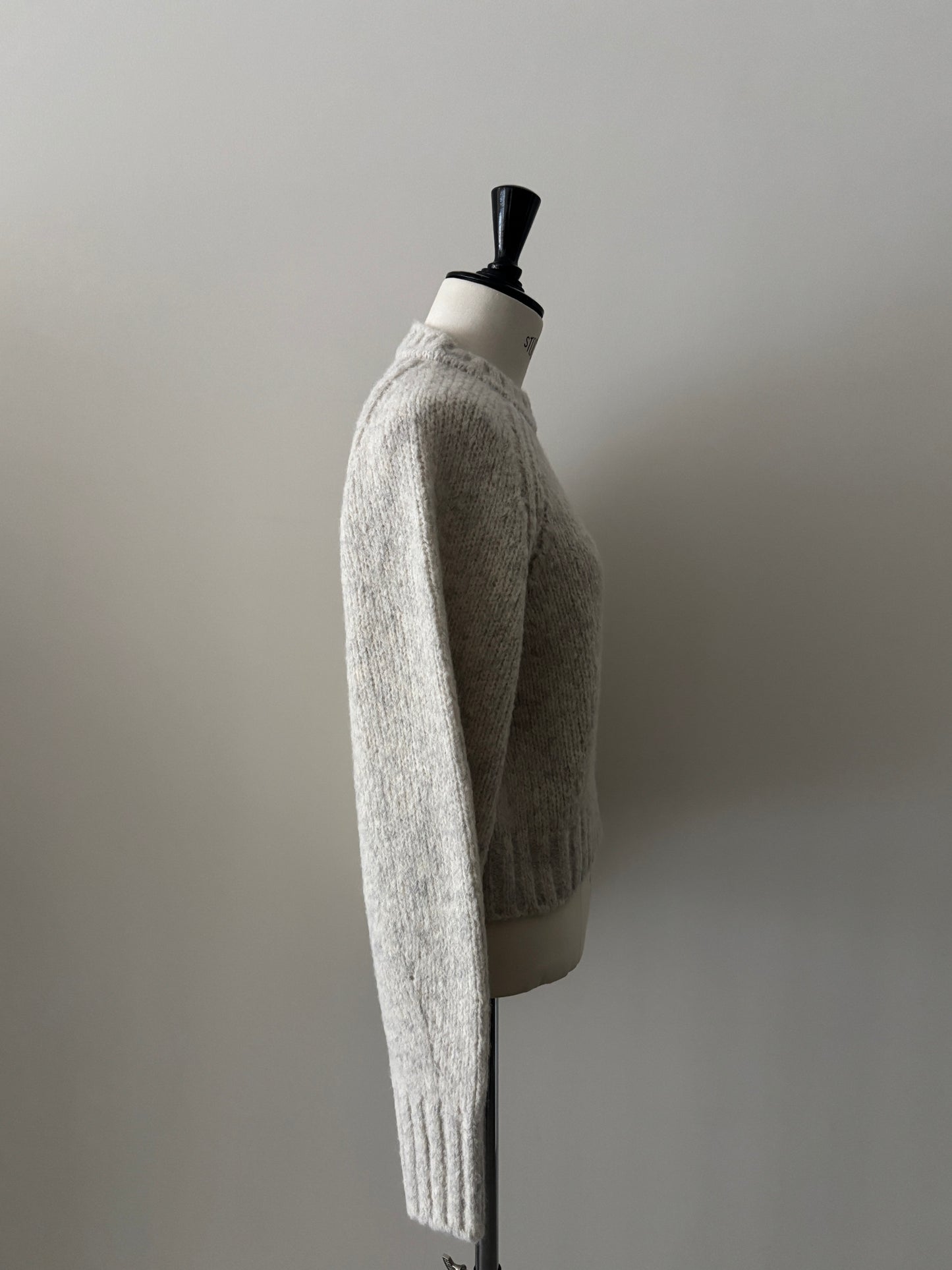 ベビーアルパカ プルオーバーニット（アイボリー）