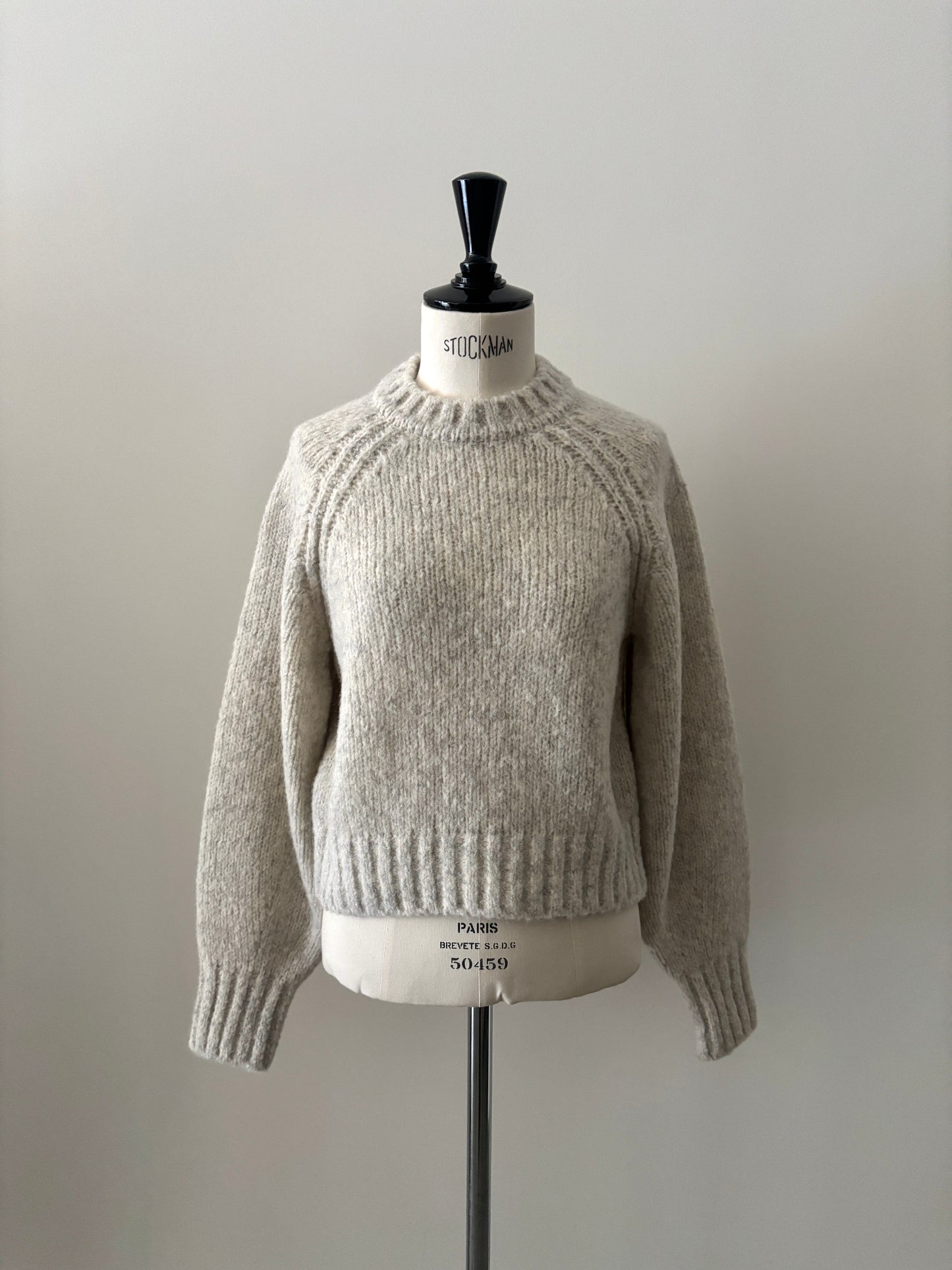 ベビーアルパカ プルオーバーニット（アイボリー）