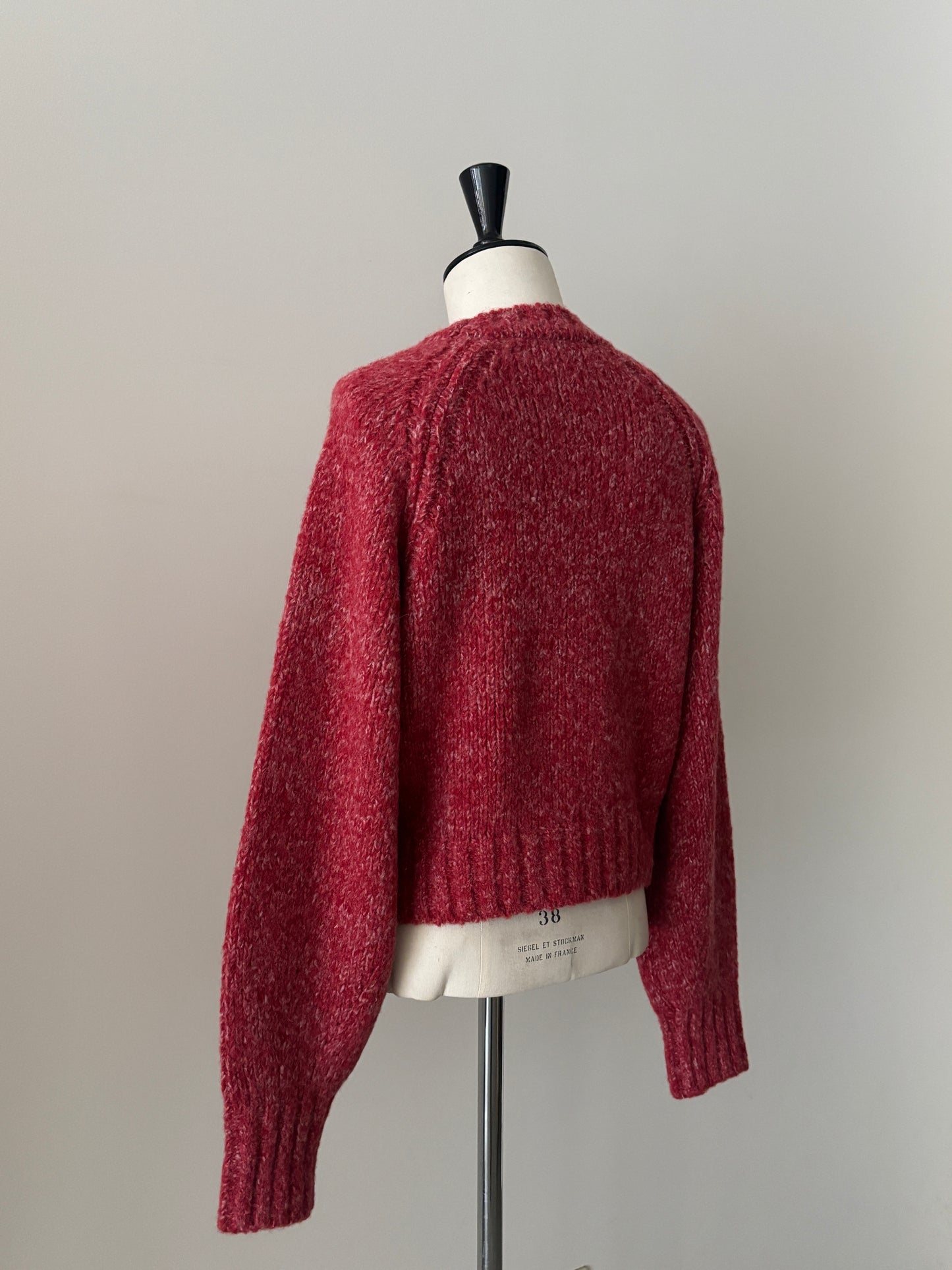 ベビーアルパカ プルオーバーニット（レッド）