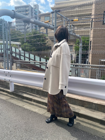 ベロアドットタイトスカート