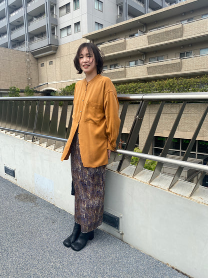 ベロアドットタイトスカート