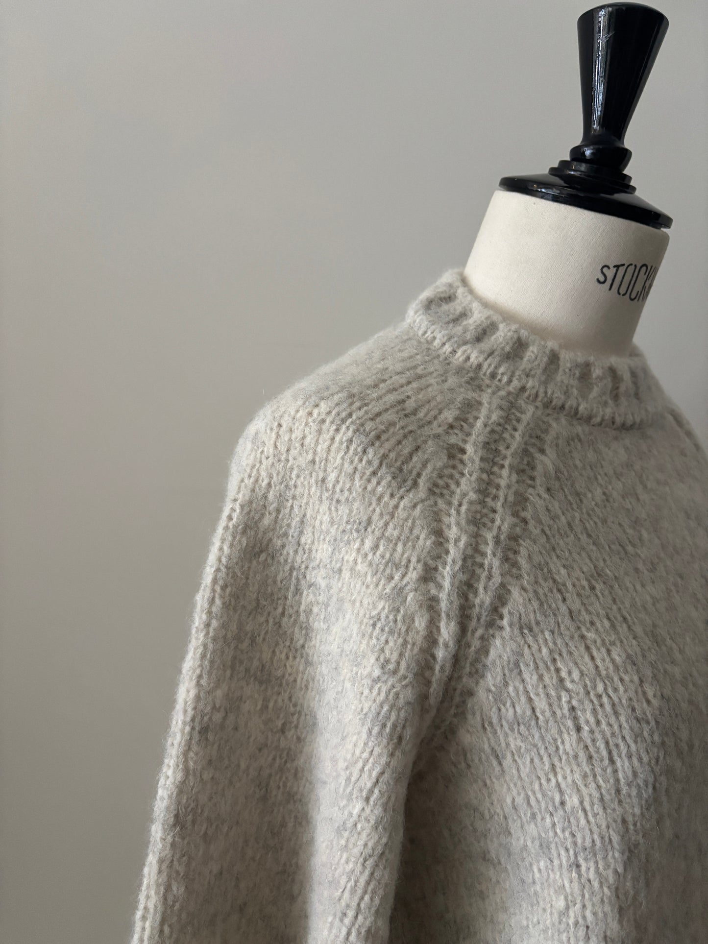 ベビーアルパカ プルオーバーニット（アイボリー）