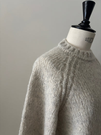 ベビーアルパカ プルオーバーニット（アイボリー）