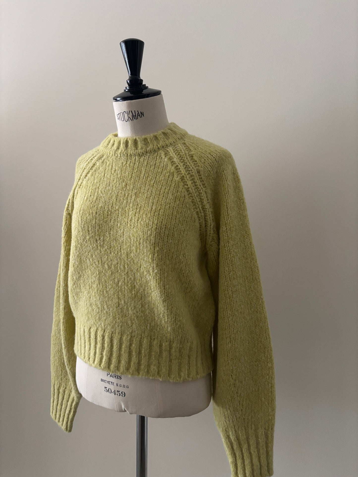 ベビーアルパカ プルオーバーニット（イエロー）