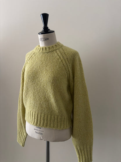 ベビーアルパカ プルオーバーニット（イエロー）