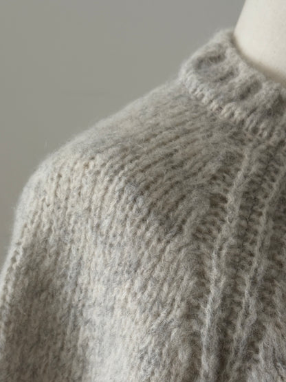 ベビーアルパカ プルオーバーニット（アイボリー）