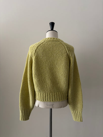 ベビーアルパカ プルオーバーニット（イエロー）