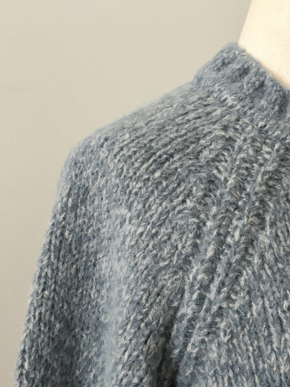 ベビーアルパカ プルオーバーニット（ブルー）