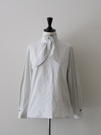 タフタドットボウタイブラウス（アイボリー）