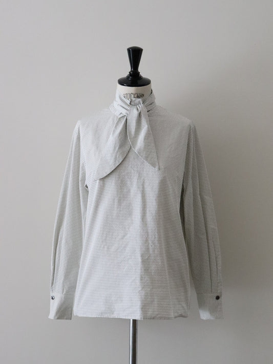 タフタドットボウタイブラウス（アイボリー）