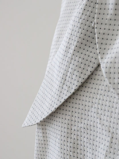 タフタドットボウタイブラウス（アイボリー）