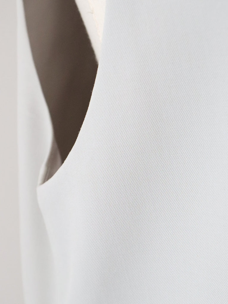 ウールギャバUネックワンピース（ベージュ）