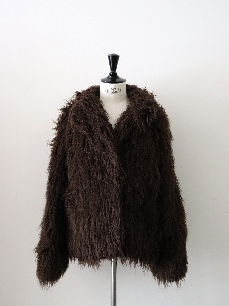 フェイクファーコート（ブラウン）