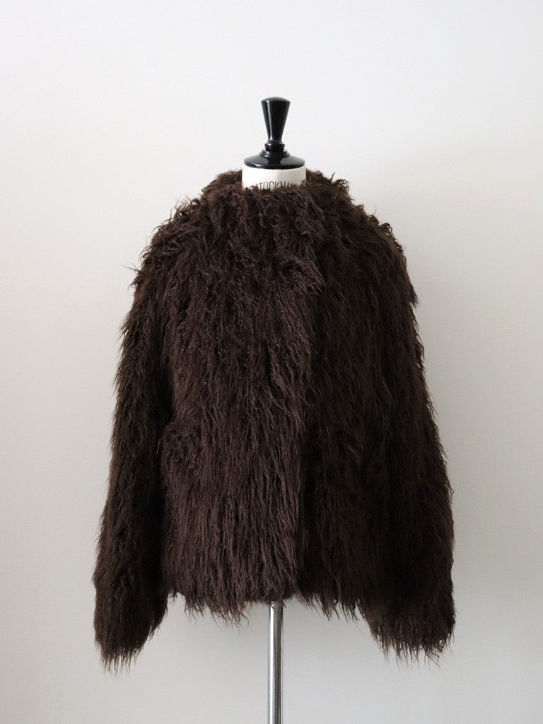 フェイクファーコート（ブラウン）