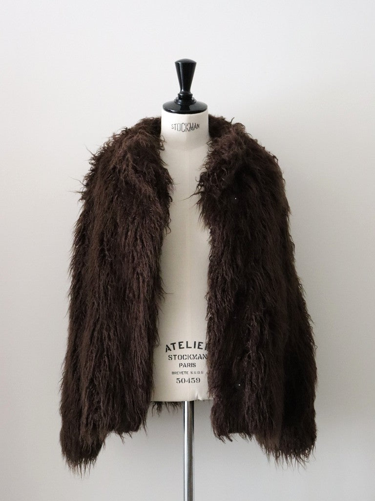 フェイクファーコート（ブラウン）