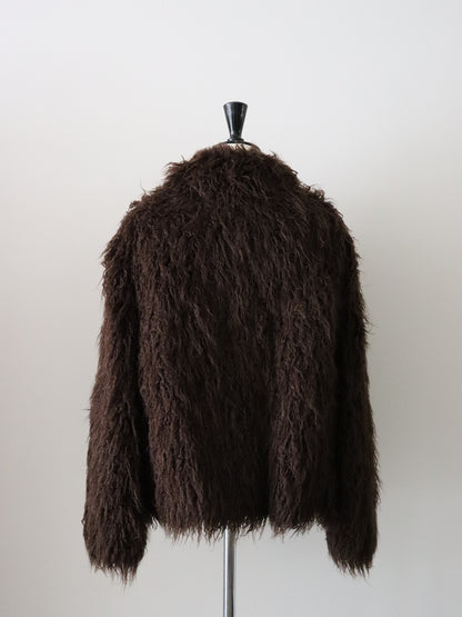 フェイクファーコート（ブラウン）