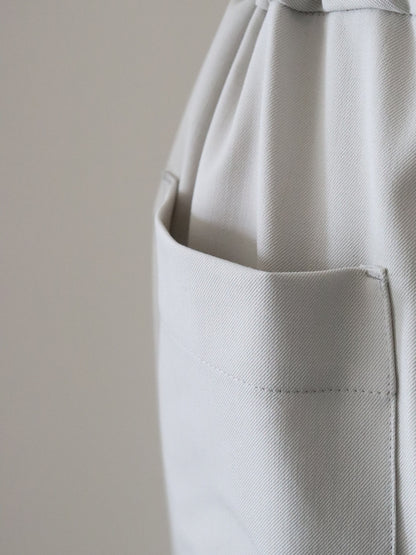 ウールギャバストレートパンツ（ベージュ）