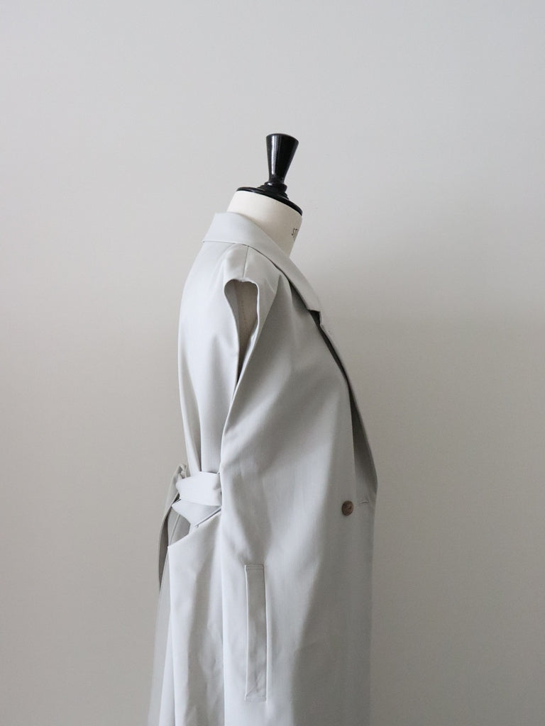 ウールギャバロングジレ（ベージュ）