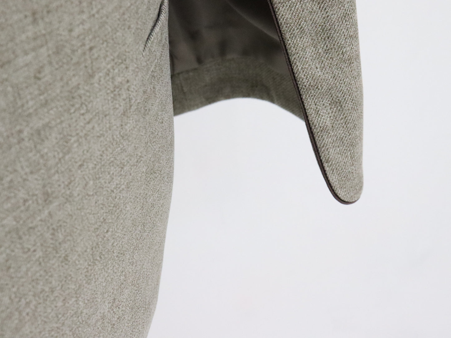 メランジスリットZIPジャケット（モカチャ）