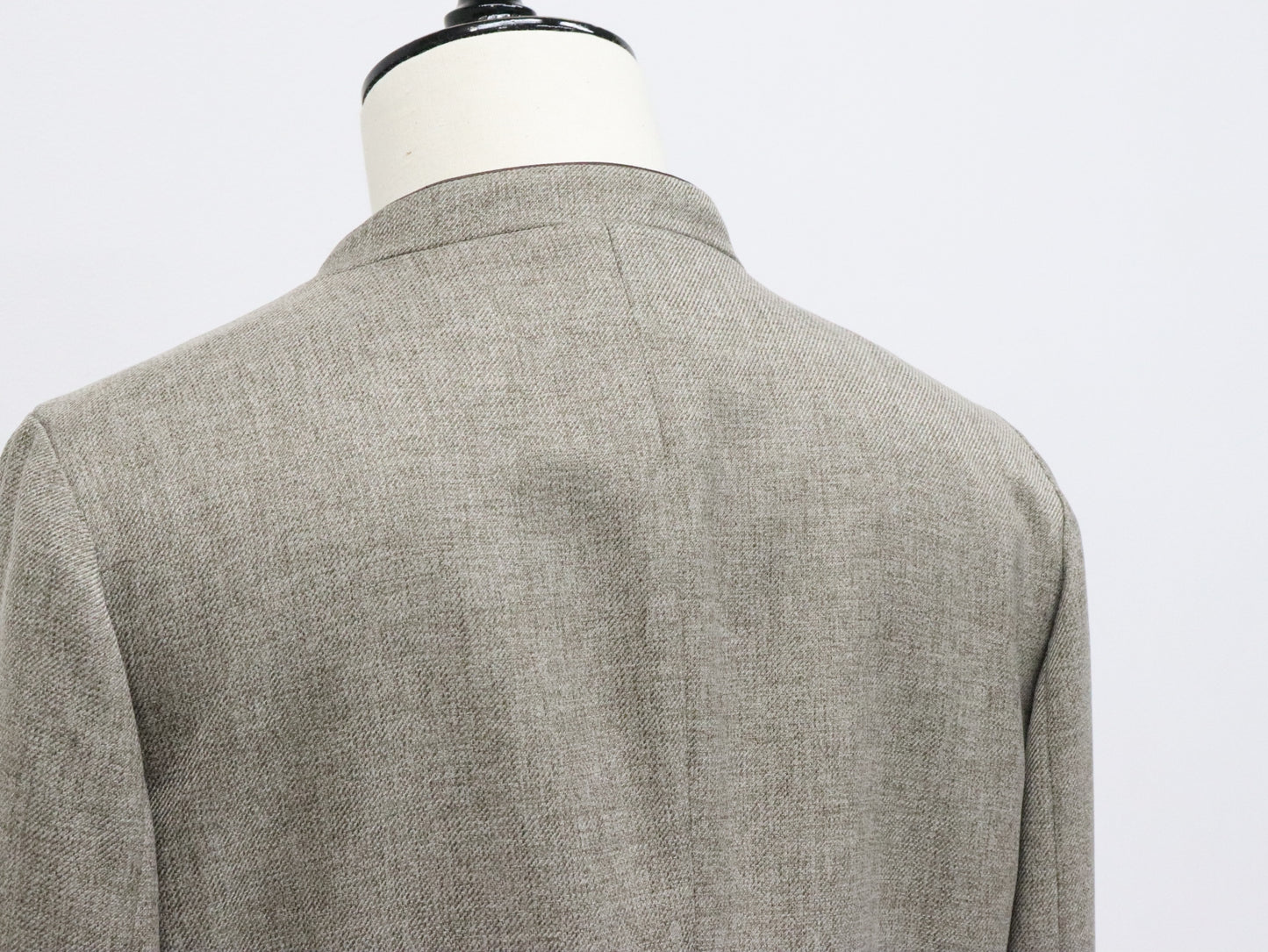 メランジスリットZIPジャケット（モカチャ）