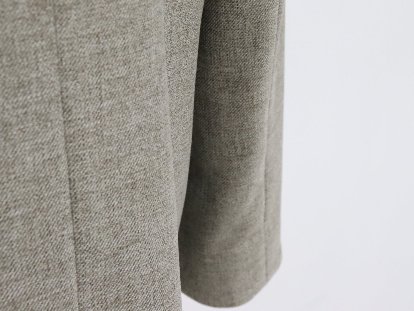 メランジスリットZIPジャケット（モカチャ）