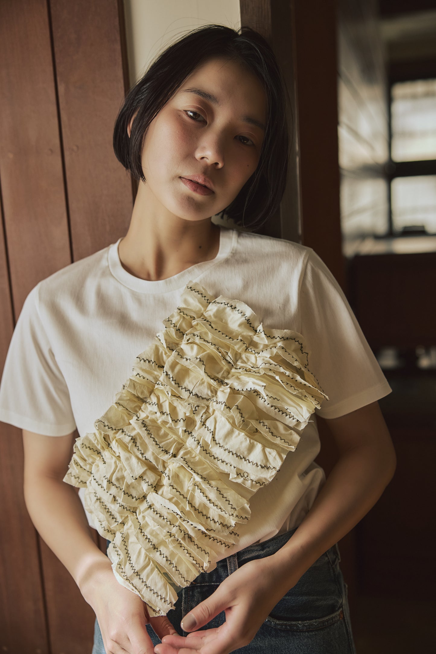 ラッフルTシャツ