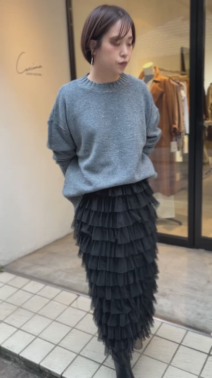 フリルタイトスカート
