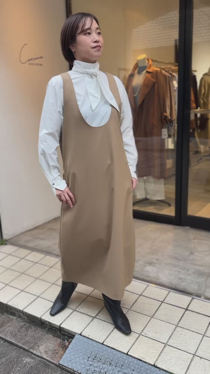 タフタボウタイブラウス（アイボリー）