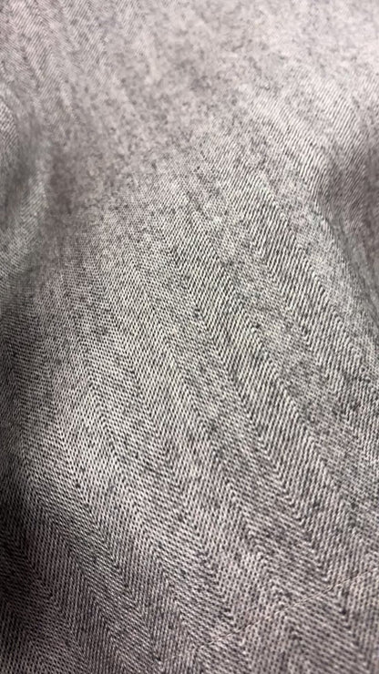 サキソニーヘリンボーンコンパクトシャツ（ブラック）