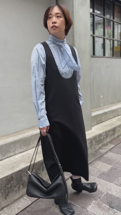 タフタボウタイブラウス（アイボリー）